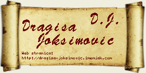 Dragiša Joksimović vizit kartica